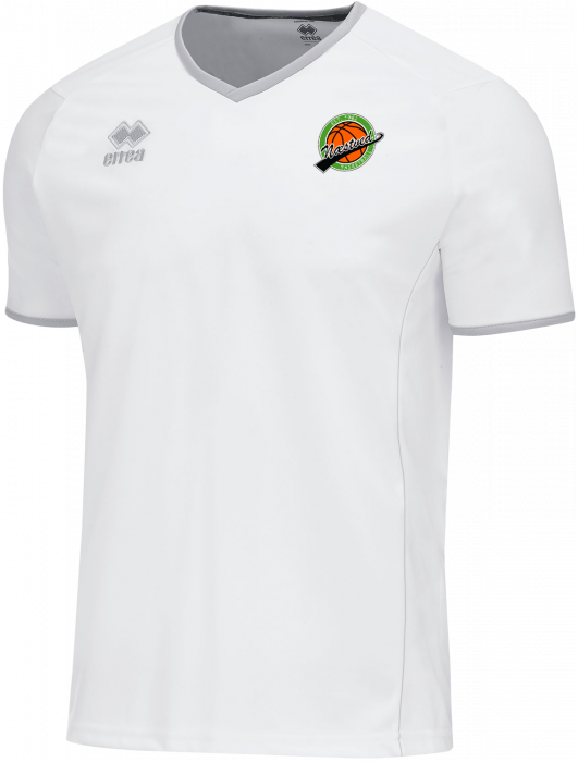 Errea - Nb Poly T-Shirt - Hvid & grå hvid